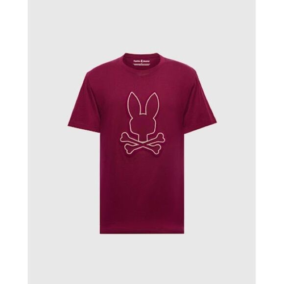 Psycho Bunny ALEXANDER GRAPHIC TEE CRIMSON Color size XL NWT in packaging - Picture 1 of 8